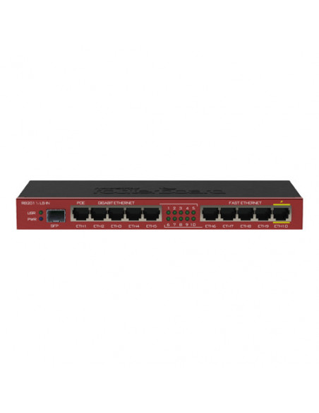 Router 5 x Fast Ethernet, 5 x Gigabit, 1 x SFP, 1 x PoE, RouterOS L4 - Mikrotik RB2011iLS-IN. Comanda online pe RFPro.ro.