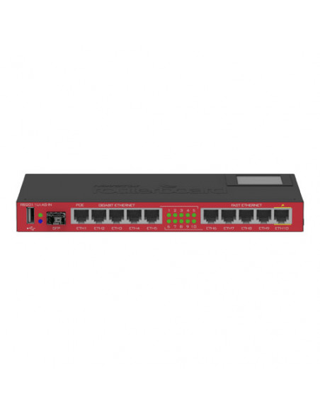 Router 5 x Fast Ethernet, 5 x Gigabit, 1 x SFP, 1 x PoE, RouterOS L5 - Mikrotik RB2011UiAS-IN. Comanda online pe RFPro.ro.
