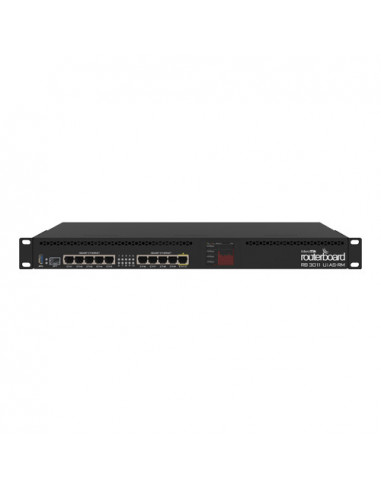 Router 10 x Gigabit, 1 x SFP, 1 x PoE, RouterOS L5, 1U - Mikrotik RB3011UiAS-RM. Comanda online pe RFPro.ro.