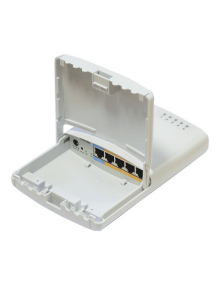 Router PowerBox de exterior, 5 x Fast Ethernet, 4 x PoE, RouterOS L4 - Mikrotik RB750P-PBr2. Comanda online pe RFPro.ro.