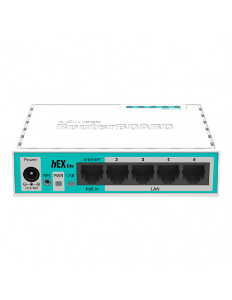 Router hEX Lite, 5 x Fast Ethernet, RouterOS L4 - Mikrotik RB750r2. Comanda online pe RFPro.ro.