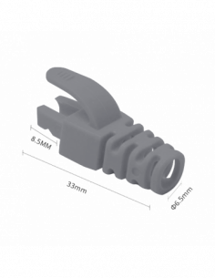 Manson mufa RJ45 gri, 100 buc. RJ45-CAP-GY. Comanda online pe RFPro.ro.