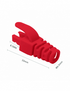 Manson protectie mufa RJ45 rosu (100buc) RJ45-CAP-RD. Comanda online pe RFPro.ro.