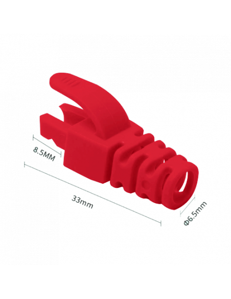 Manson protectie mufa RJ45 rosu (100buc) RJ45-CAP-RD. Comanda online pe RFPro.ro.
