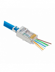 Mufa RJ-45 FTP Cat.5e EZ Passthrough ecranata (100 buc) RJ45M-CAT5-EZ. Comanda online pe RFPro.ro.