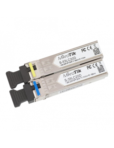Pereche de module SFP, S-35LC20D + S-53LC20D - Mikrotik S-3553LC20D. Comanda online pe RFPro.ro.