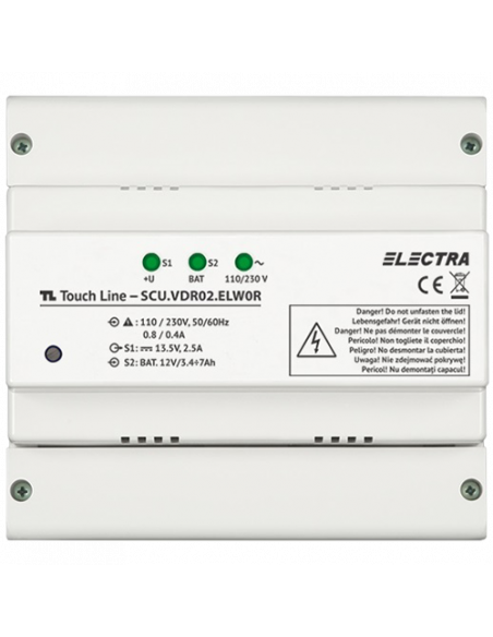 Unitate centrala de alimentare video REZIDENTIAL - 1 OUT - ELECTRA SCU.VDR02.ELW0R. Comanda online pe RFPro.ro.