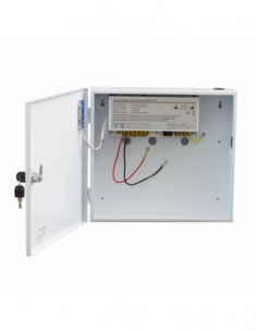 Sursa de alimentare 12V/10A, back-up in cabinet metalic SDC-12-10B. Comanda online pe RFPro.ro.