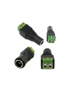 Conector de alimentare mama, 12V, cu surub SDC-CAM. Comanda online pe RFPro.ro.