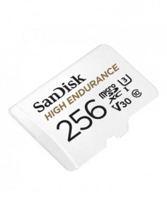 Card MicroSD 256GB, seria HIGH Endurance - SanDisk SDSQQNR-256G-GN6IA. Comanda online pe RFPro.ro.