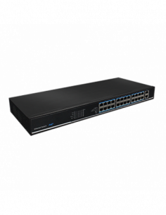 Switch 24 porturi PoE, 2 porturi uplink - UTEPO SF26P-LM. Comanda online pe RFPro.ro.