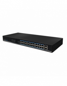 Switch 24 porturi PoE, 2 porturi uplink - UTEPO SF26P-LM. Comanda online pe RFPro.ro. 2