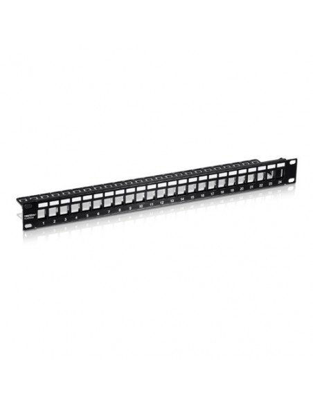 Patch Panel ecranat 24 porturi blank keystone 1U - TRENDnet TC-KP24S. Comanda online pe RFPro.ro.