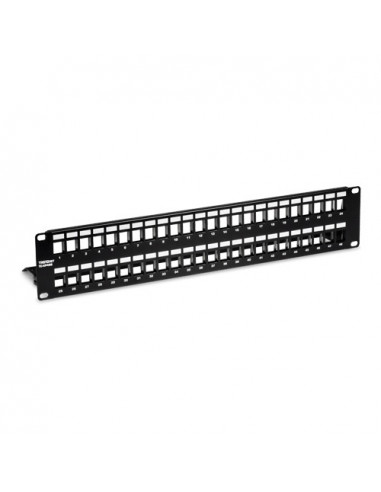Patch Panel ecranat 48 porturi blank keystone 2U - TRENDnet TC-KP48S. Comanda online pe RFPro.ro.