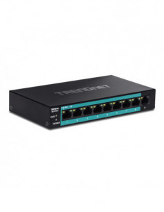 Switch 8 porturi Fast Ethernet Long Range 250m PoE+ 60W, 1 port Fast Ethernet - TRENDnet TE-FP091. Comanda online pe RFPro.ro.