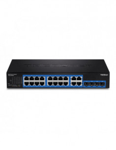 Switch Web Smart 16 porturi Gigabit, 4 porturi Gigabit RJ-45/SFP - TRENDnet TEG-204WS. Comanda online pe RFPro.ro. 2