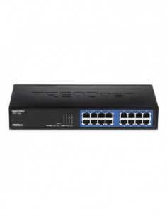 Switch GREENnet 16 porturi Gigabit - TRENDnet TEG-S16DG. Comanda online pe RFPro.ro. 2