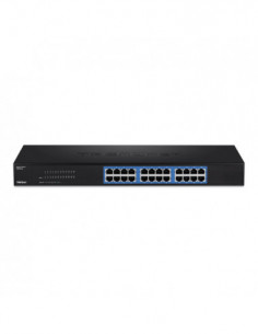 Switch GREENnet rack mount 24 porturi Gigabit - TRENDnet TEG-S24G. Comanda online pe RFPro.ro. 2