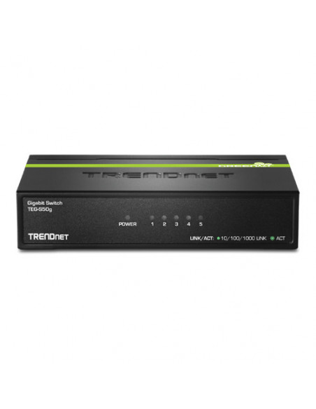 Switch GREENnet 5 porturi Gigabit - TRENDnet TEG-S50G. Comanda online pe RFPro.ro.