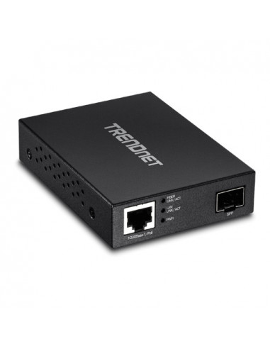 Mediaconvertor POE Gigabit - SFP fibra optica - TRENDnet TFC-PGSFP. Comanda online pe RFPro.ro.