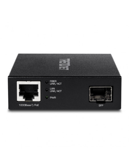 Mediaconvertor POE Gigabit - SFP fibra optica - TRENDnet TFC-PGSFP. Comanda online pe RFPro.ro.