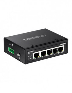 Switch industrial 5 porturi Gigabit DIN-Rail - TRENDnet TI-G50. Comanda online pe RFPro.ro.