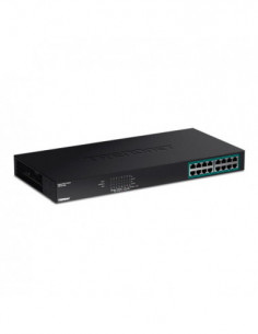 Switch 16 porturi Gigabit PoE+ 246W - TRENDnet TPE-TG160G. Comanda online pe RFPro.ro.
