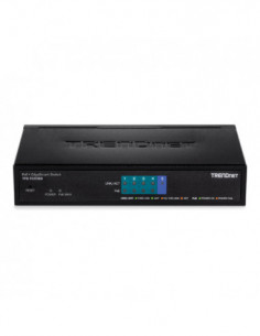 Switch 5 porturi - 4 Gigabit PoE+ 31W, 1 x Gigabit - TRENDnet TPE-TG50ES. Comanda online pe RFPro.ro. 2