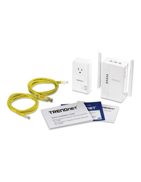 Kit Wireless Powerline WiFi Everywhere 1200 AV2 - TRENDnet TPL-430APK. Comanda online pe RFPro.ro.