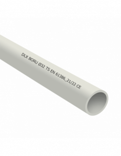 Tub PVC rigid D16, 750N, Halogen free, 3m - DLX TRP-802-16. Comanda online pe RFPro.ro.