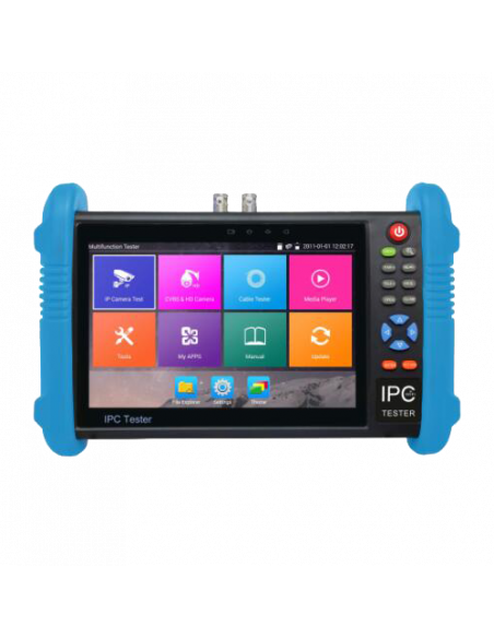 Tester CCTV pentru camere IP, TVI, CVI, AHD pana la 8MP si Multimetru integrat TST-600E-H8M. Comanda online pe RFPro.ro.