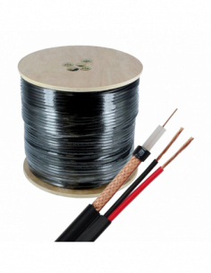 Cablu coaxial RG59 + alimentare 2x0.75, 305m, negru TSY-RG59+2X0.75-B. Comanda online pe RFPro.ro.