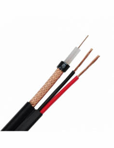 Cablu coaxial RG59 + alimentare 2x0.75, 305m, negru TSY-RG59+2X0.75-B. Comanda online pe RFPro.ro. 2
