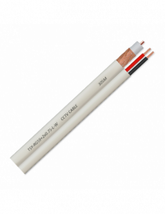 Cablu coaxial RG59 + alimentare 2x0.75, 100m, alb TSY-RG59+2X0.75-L-W. Comanda online pe RFPro.ro.