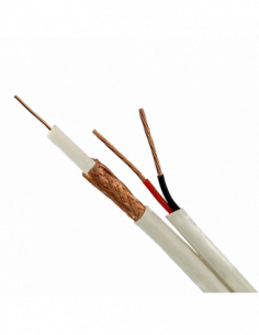 Cablu coaxial RG59 + alimentare 2x0.75, 305m, alb TSY-RG59+2X0.75-W. Comanda online pe RFPro.ro. 2