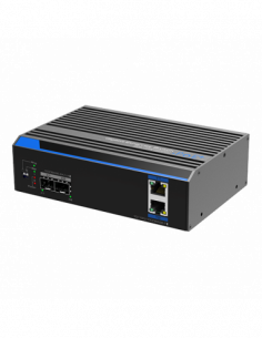 Switch industrial 2 porturi Gigabit HPoE, 2 porturi uplink SFP/RJ45 - UTEPO UTP7202GE-POE. Comanda online pe RFPro.ro. 2