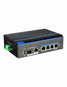 Switch 4 porturi PoE+, 1 port uplink SFP/RJ45 - UTEPO UTP7204E-POE-A1. Comanda online pe RFPro.ro.