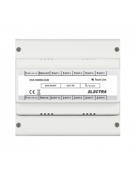 Doza derivatie video 10 iesiri REZIDENTIAL - ELECTRA VCB.10DR02.ELW. Comanda online pe RFPro.ro.