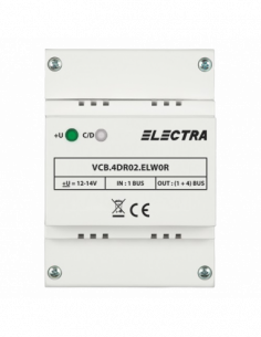Doza derivatie video 4 iesiri REZIDENTIAL - ELECTRA VCB.4DR02.ELW0R. Comanda online pe RFPro.ro.