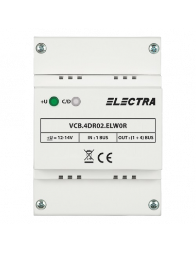 Doza derivatie video 4 iesiri REZIDENTIAL - ELECTRA VCB.4DR02.ELW0R. Comanda online pe RFPro.ro.