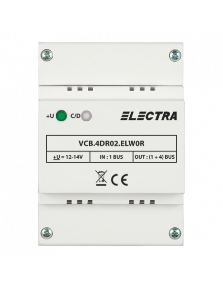 Doza derivatie video 4 iesiri REZIDENTIAL - ELECTRA VCB.4DR02.ELW0R. Comanda online pe RFPro.ro.