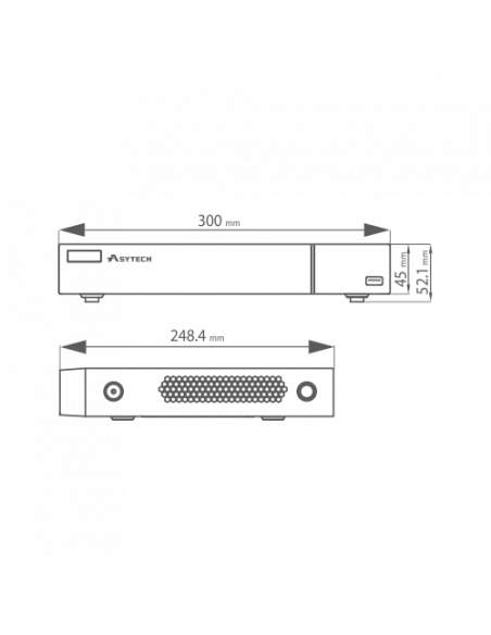 NVR 4 canale IP 5MP - ASYTECH seria VT VT-N1304H. Comanda online pe RFPro.ro.