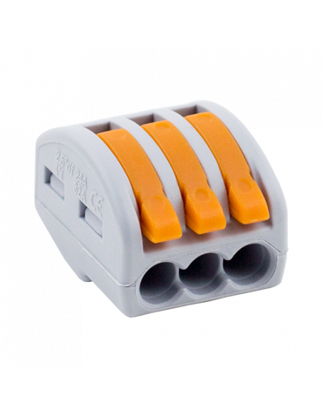 Conector derivatie tip WAGO 3 fire (10 buc.) W-413. Comanda online pe RFPro.ro.