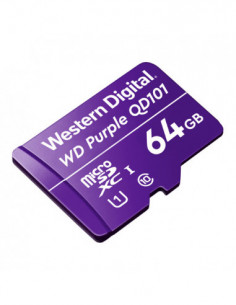 Card MicroSD 64GB, seria Purple Ultra Endurance - Western Digital WDD064G1P0C. Comanda online pe RFPro.ro.