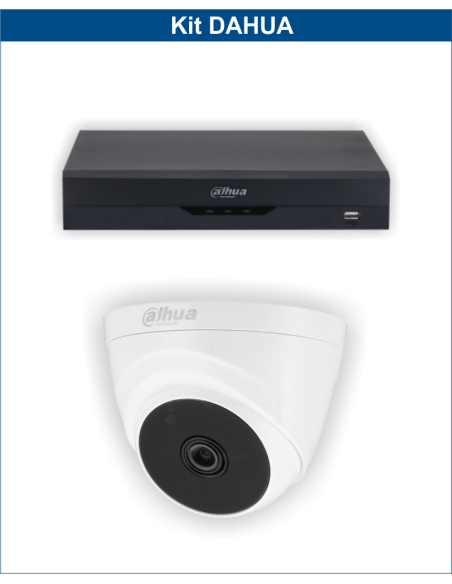 KIT DAHUA, DAH-A1IEXT2D20B, DVR + 1xCAMERA, 2MP, IR 20m