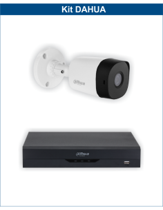 KIT DAHUA, DAH-A1IEXT2B20B, DVR + 1xCAMERA, 2MP, IR 20m