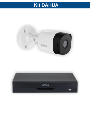 KIT DAHUA, DAH-A1IEXT2B20B, DVR + 1xCAMERA, 2MP, IR 20m