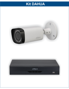 KIT DAHUA, DAH-A1IEXT2B30B, DVR + 1xCAMERA, 2MP, IR 30m