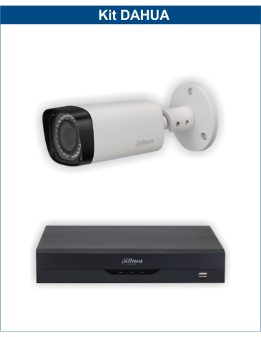 KIT DAHUA, DAH-A1IEXT2B30B, DVR + 1xCAMERA, 2MP, IR 30m