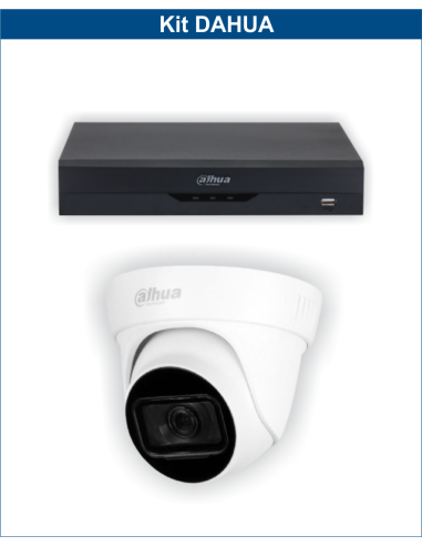 KIT DAHUA, DAH-A1IEXT2D60B, DVR + 1xCAMERA, 2MP, IR 60m